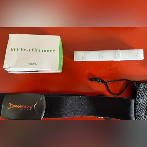 Sweet Sweat Waist Trimmer in Black/Orange Theory Heart Monitor/two tape/body NEW - Picture 16 of 16